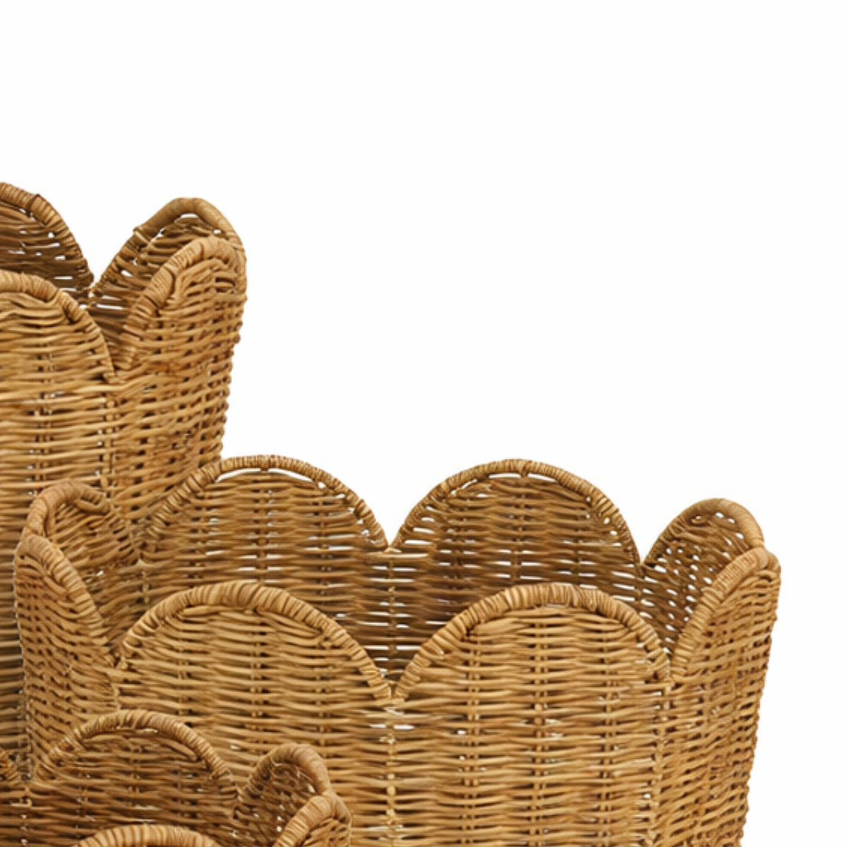 Storage basket set Eleta Light brown
