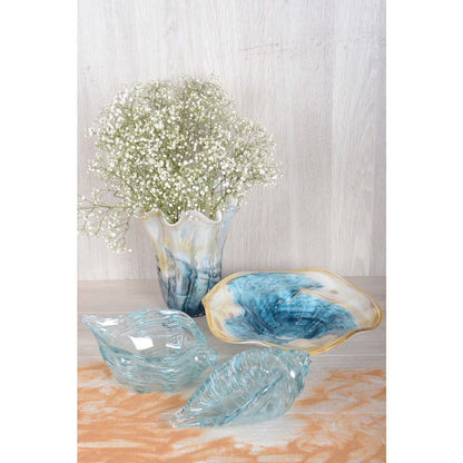Blue shell ocean cup 27.5x12.5x15cm