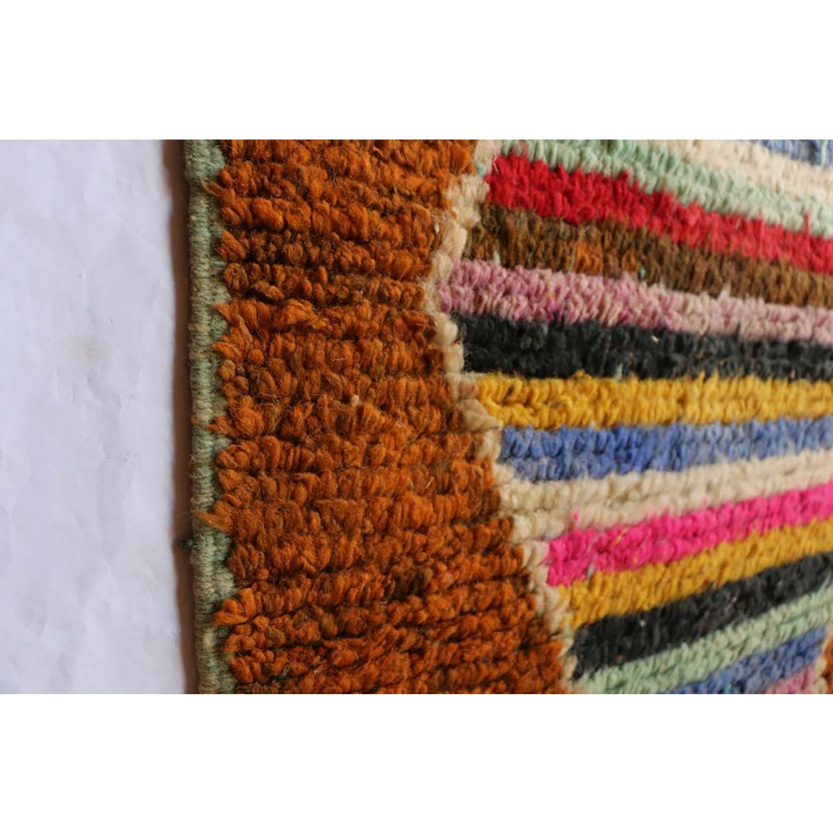 Pure Berber wool hallway rug 72 x 399 cm