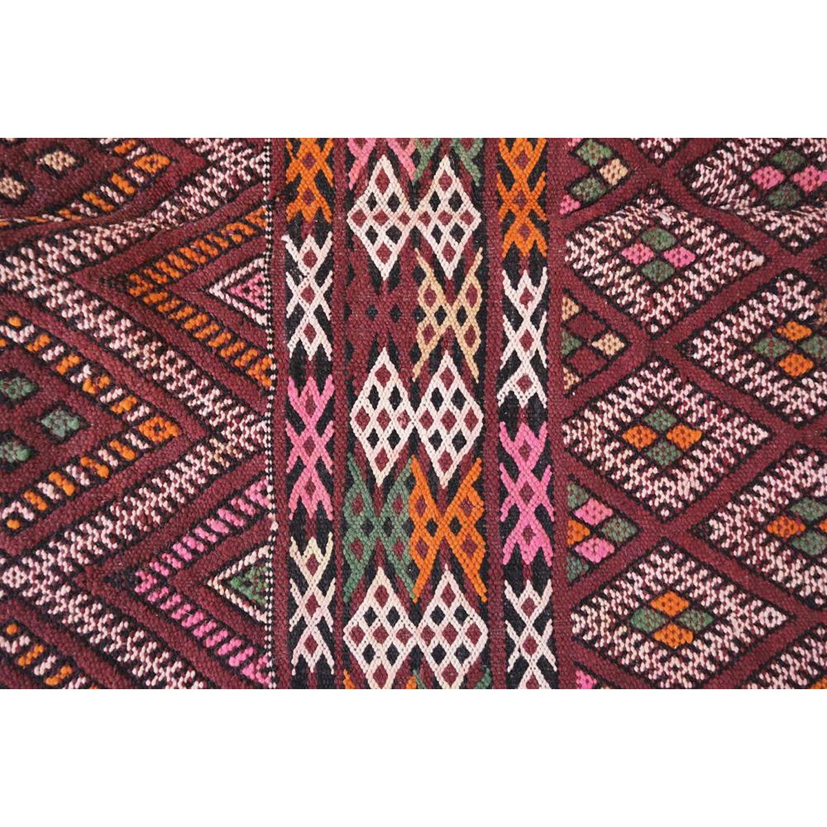 Pure wool Moroccan Kilim Berber rug 190 x 311 cm