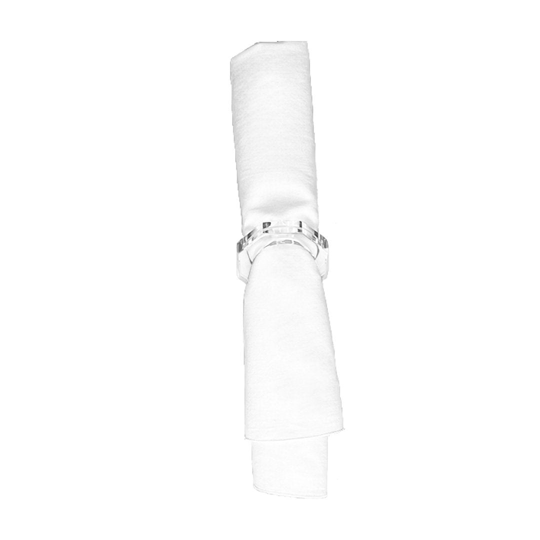 Crystal napkin rings set of 12
