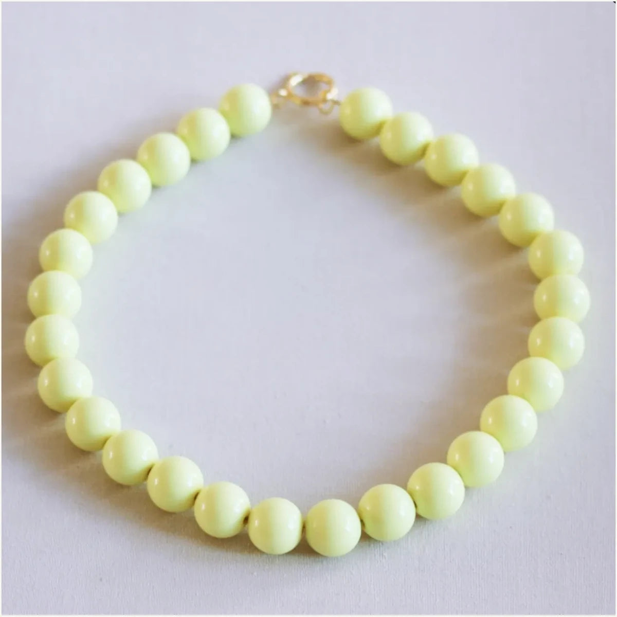 Beaded necklace XXL - lime