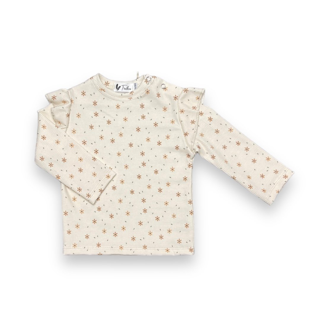 Long sleeve ruffle starflower