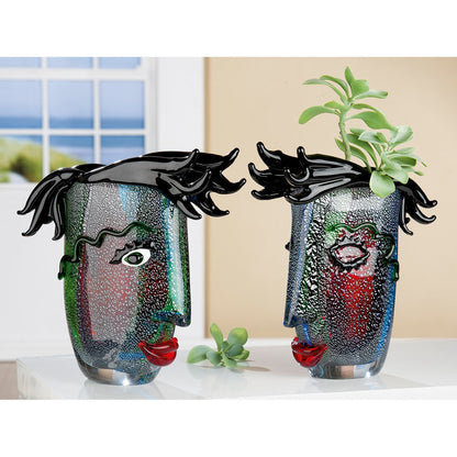 Glasart design vase “Barbers”