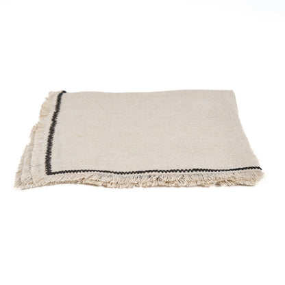 The Tuscany Napkin - Natural Black - 45x45
