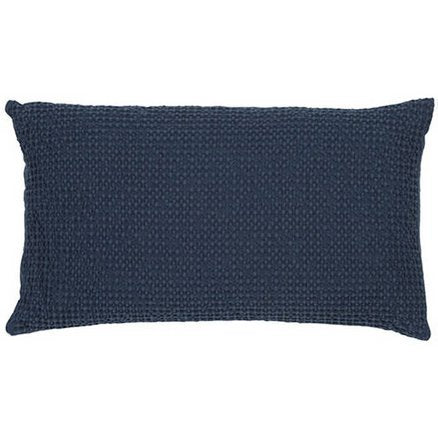 Maia Navy recycled cushion 30 x 50