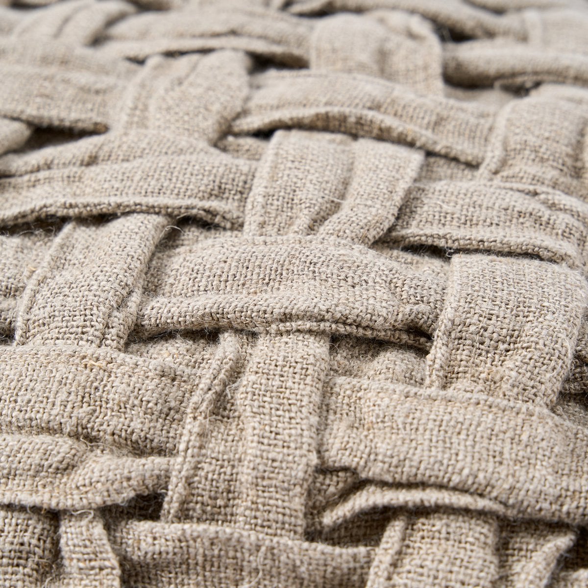 The Linen Crosier Cushion Cover - Natural