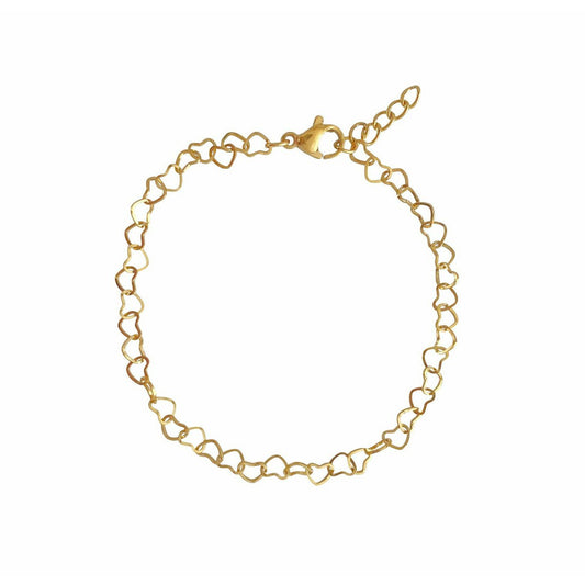 Bracelet Hearts Link - Gold