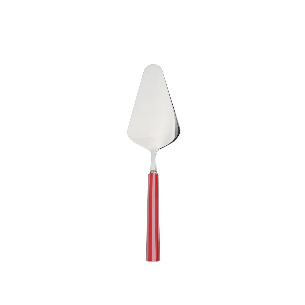 Red striped pie server
