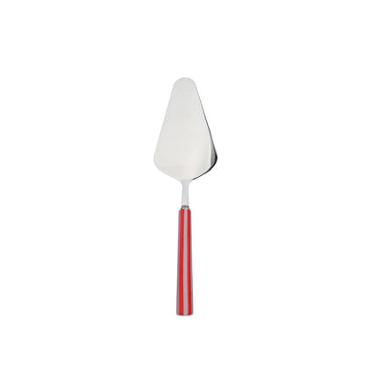 Red striped pie server
