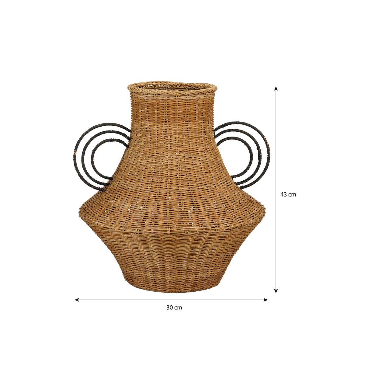Decorative vase Fabiola Light brown