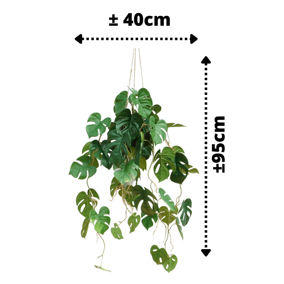 Monstera Artificial Hanging Plant 95cm