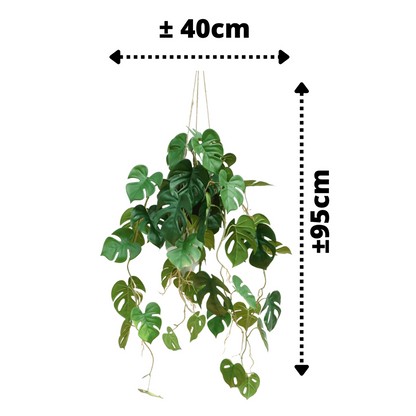 Monstera Artificial Hanging Plant 95cm