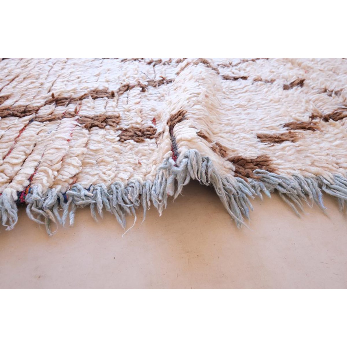 Pure wool Moroccan Berber rug 98 x 278 cm