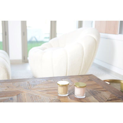 Brown candle with coconut gorgeous cover