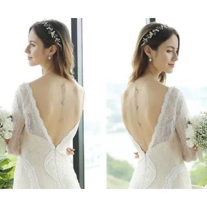 Bridal Back Necklace for the Wedding