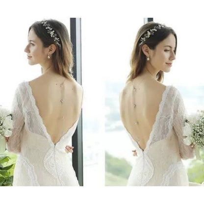 Bridal Back Necklace for the Wedding