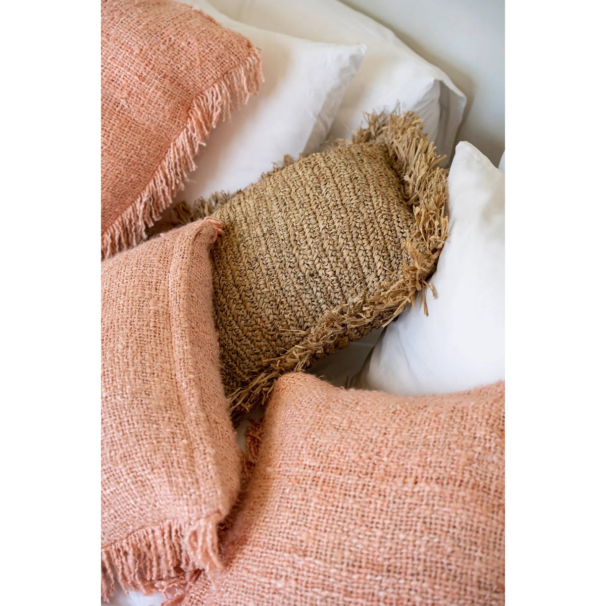 The Oh My Gee Cushion Cover - Salmon Pink - 40x40