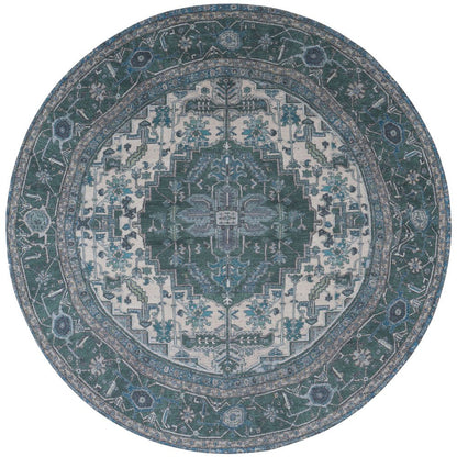 Rug Heris Green 10 Round ø120 cm