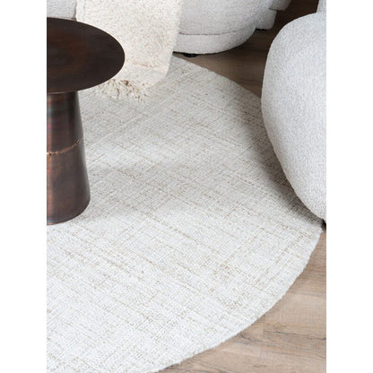 Rug Cross Light Beige – Round ø160 cm