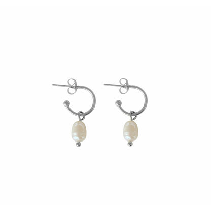 Classic pearl earrings - Silver