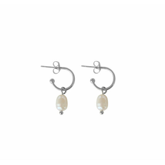 Classic pearl earrings - Silver