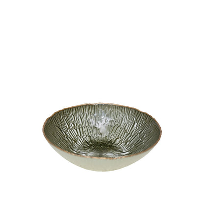 Green cup with gilded edge 23cm