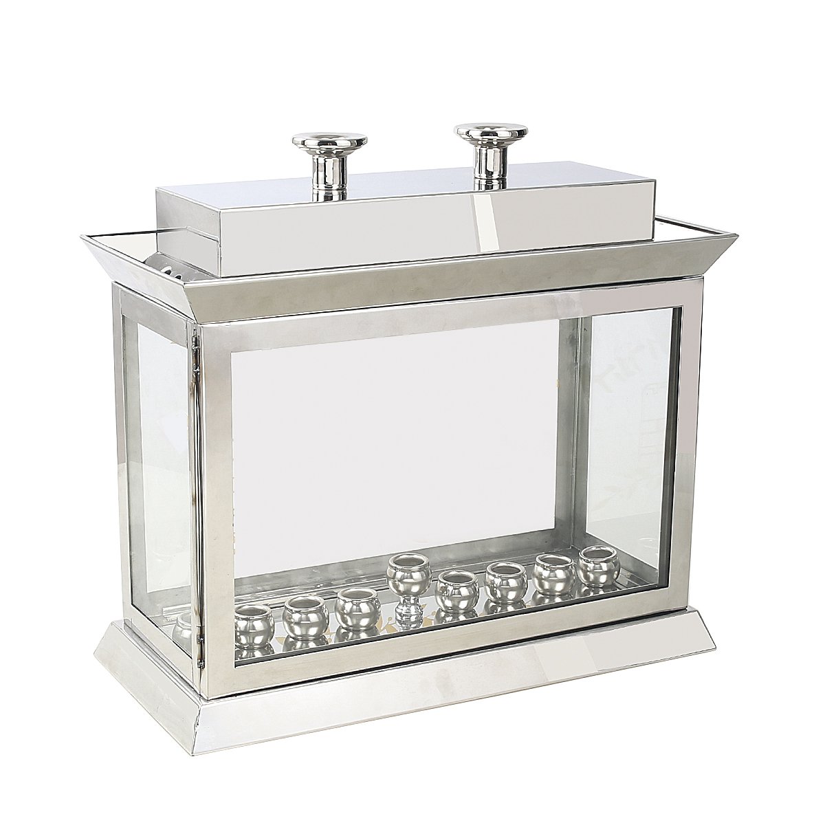 MENORAH AND CHABAT CANDLE HOLDER