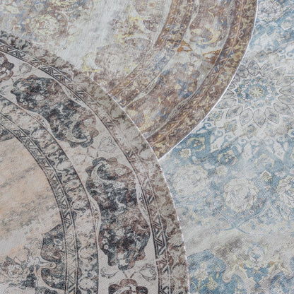 Rug Viola Round Blue ø120 cm