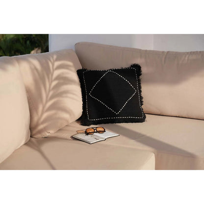The Kasbah Cushion Cover - Black White