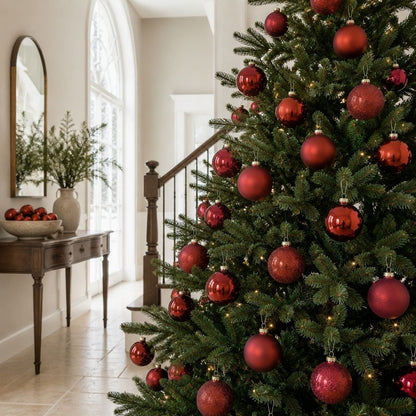 Christmas ball Glass baubles Red