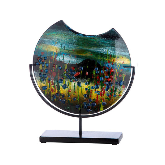 Glasart round decorative vase "Dali"