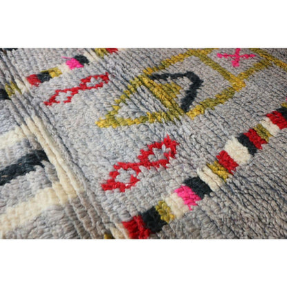 Pure Berber wool hallway rug 81 x 592 cm