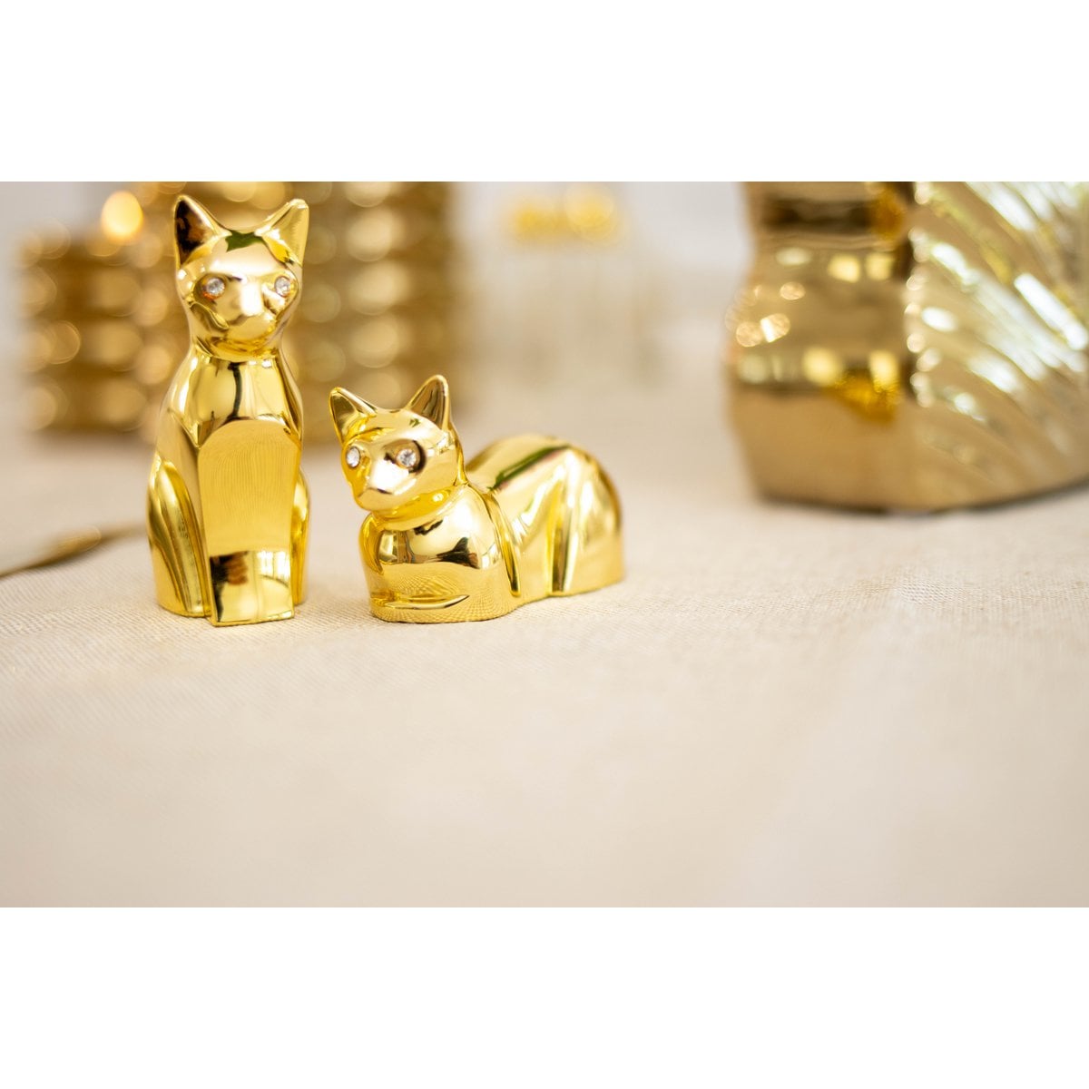 Golden cat salt and pepper