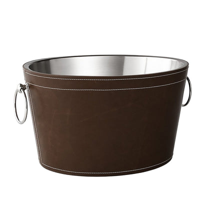 Magnum champagne bucket in metal and imitation leather 43x25x38cm