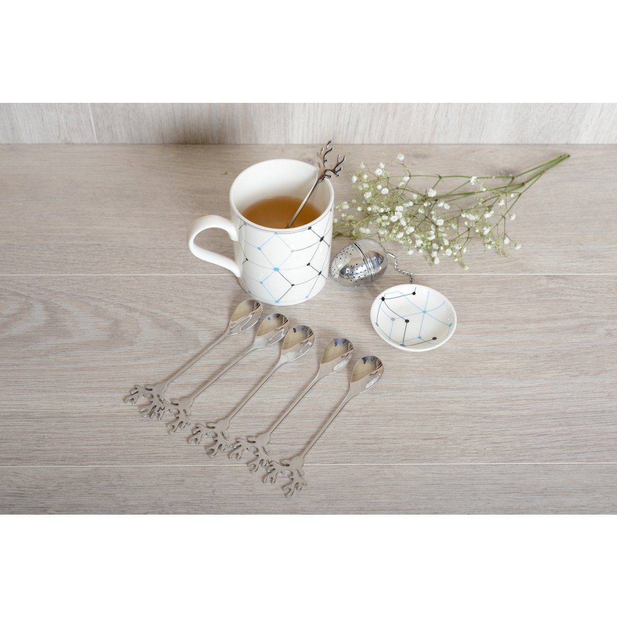 Cerf silver spoon - set of 6