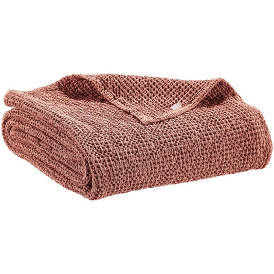 Recycled plaid Maia Terracotta 140 x 200