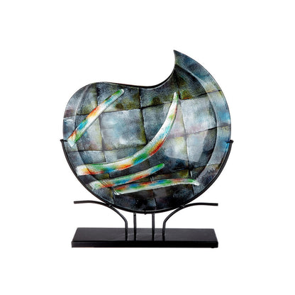 Glasart round decorative vase "Varosia"