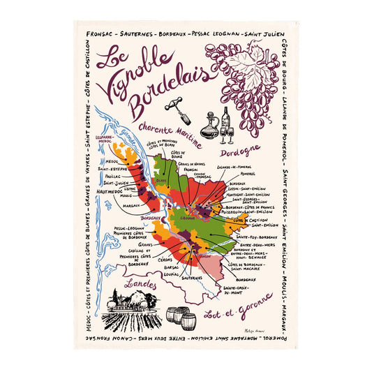 Tea Towel The Map Of Bordeaux