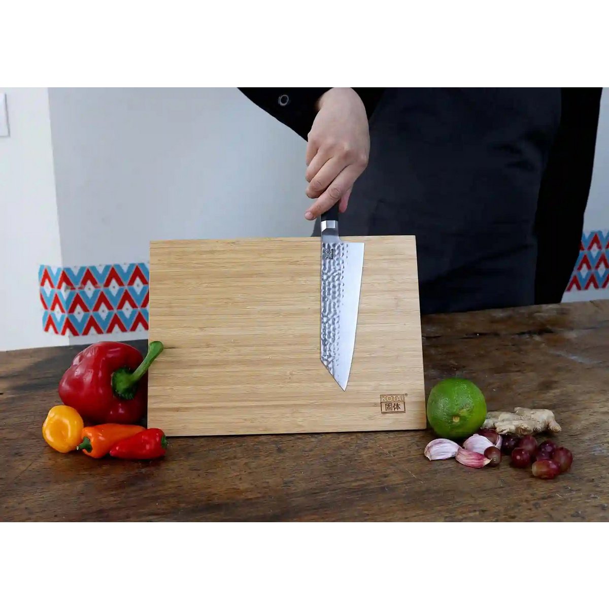 Kitchen Accessories - KOTAI magnetic bamboo knife holder (foldable) - 30 x 22 cm