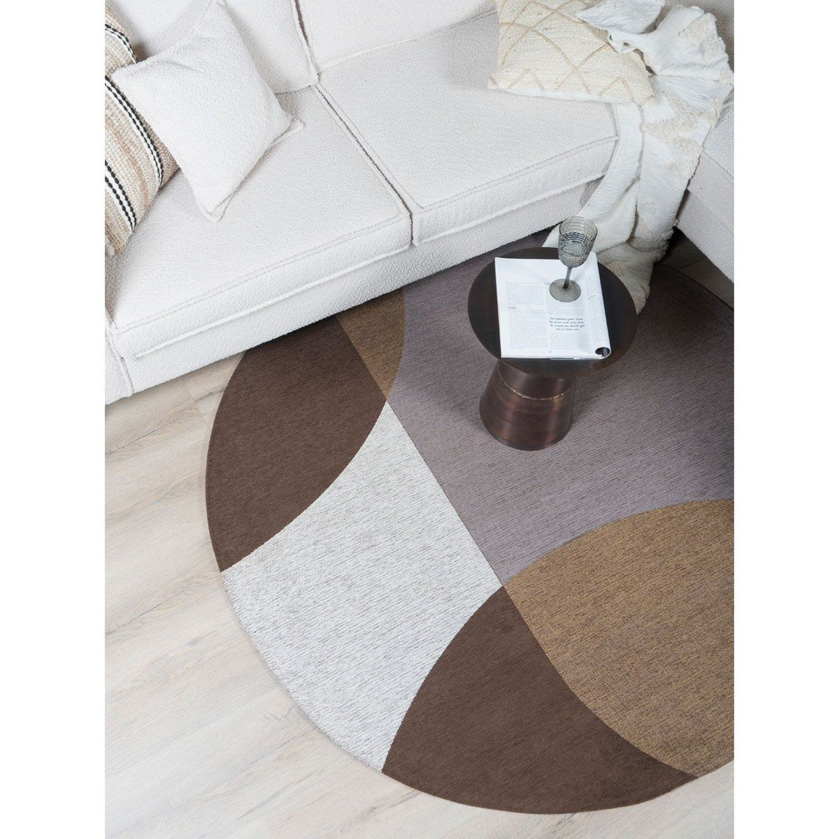 Rug Eli Brown ø120 cm