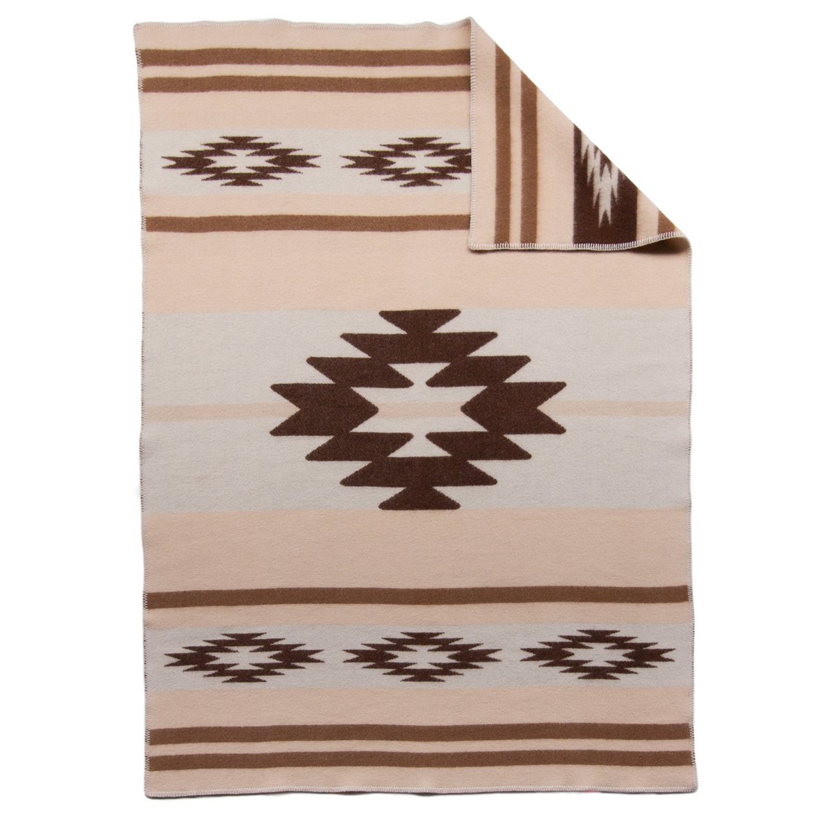 Wool Throw Blanket CARPATHIAN - beige