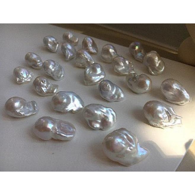 Chunky Baroque Pearl Large Drop Earrings