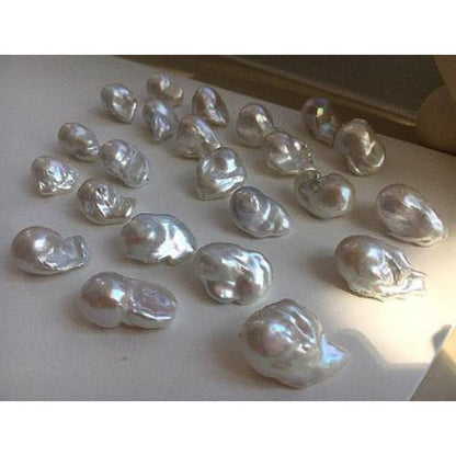 Chunky Baroque Pearl Large Drop Earrings