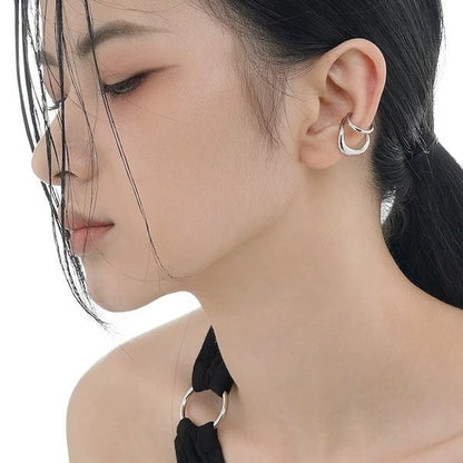 Double Line Golden n Silver Ear Cuff