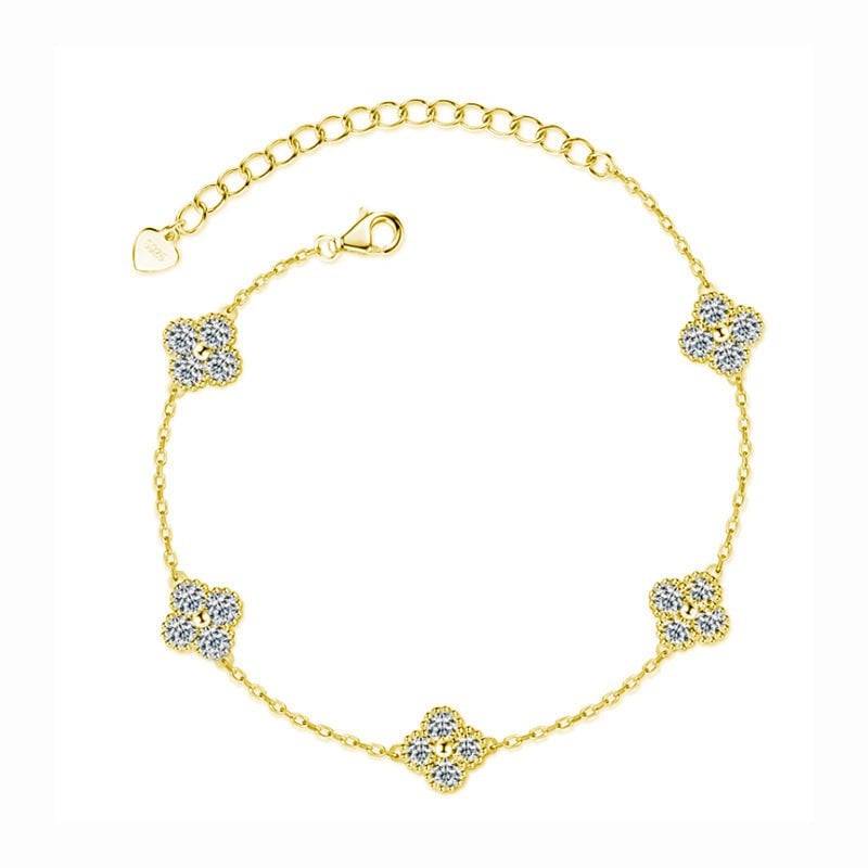Eternal Clover Moissanite Bracelet