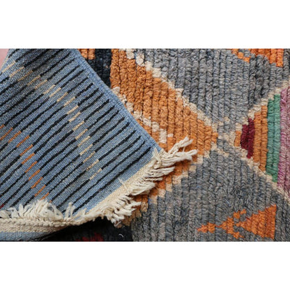 Pure Berber wool hallway rug 74 x 351 cm