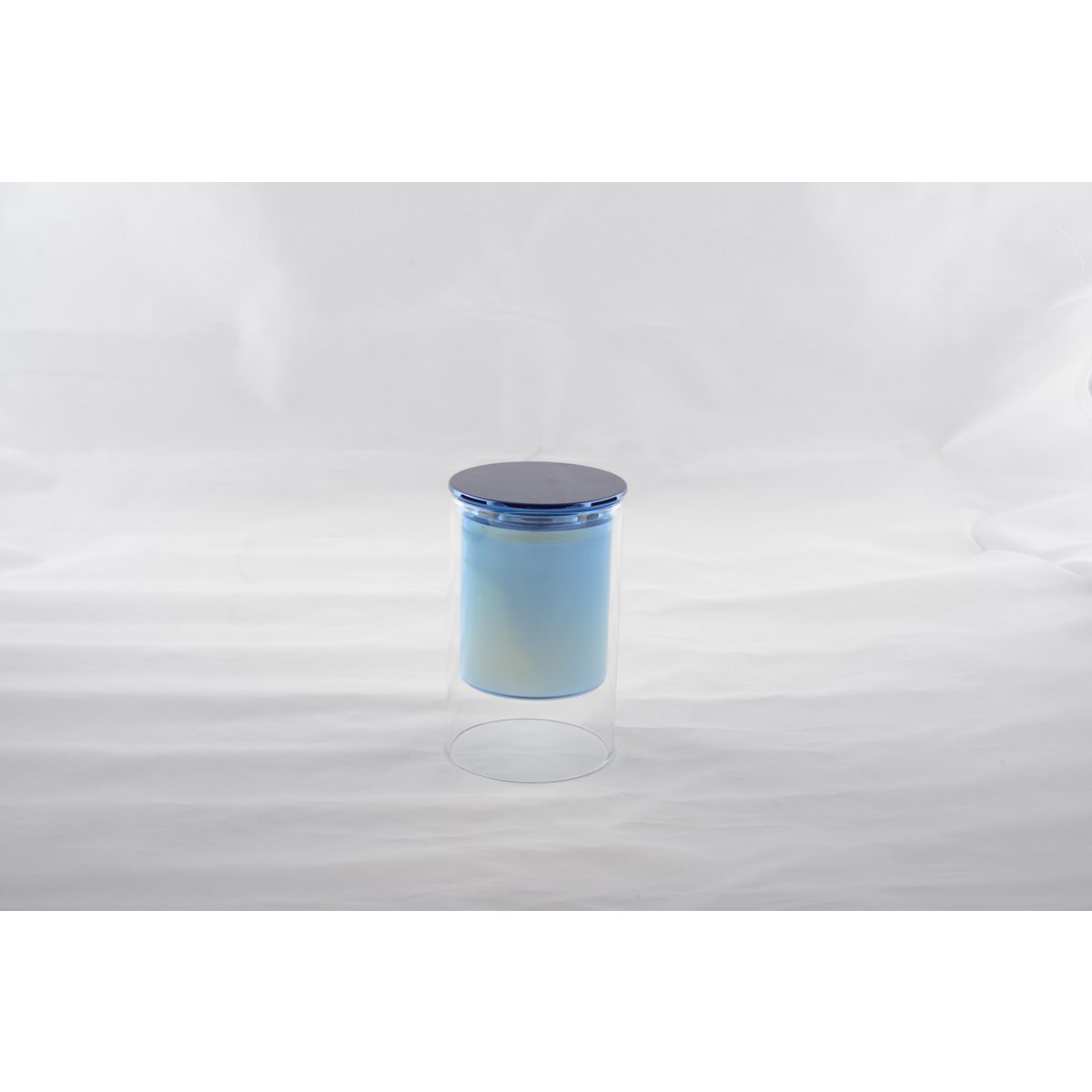 Blue Candle Perfume wooden wood 7x11.3cm