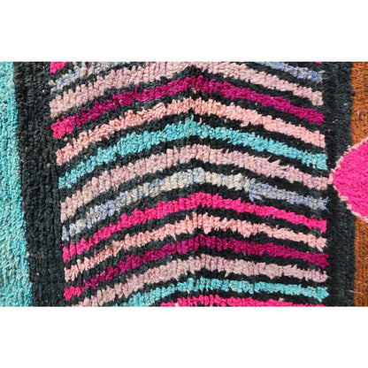 Pure wool Moroccan Berber hallway rug 78 x 371 cm