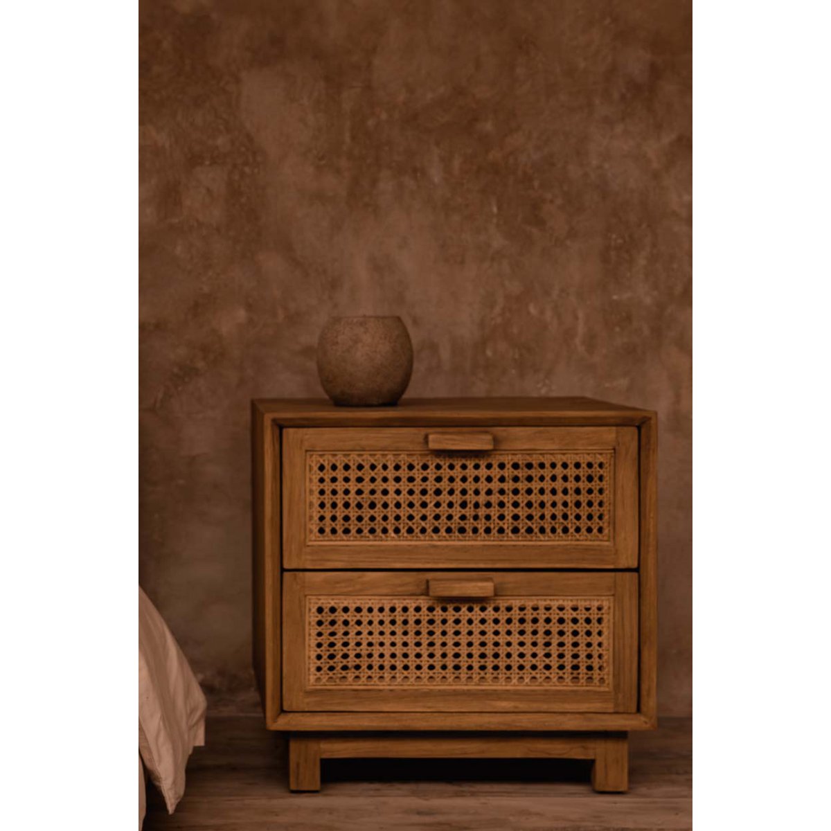 The Cavestone Candle Holder - Brown